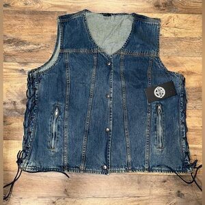 Western denim vest men’s size XXL